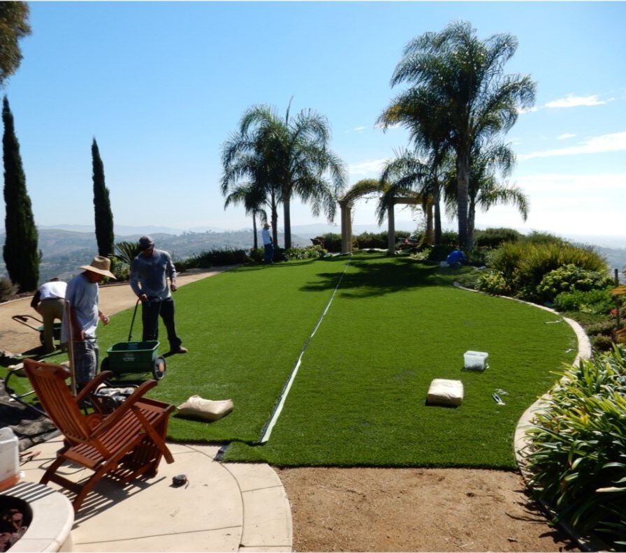 San Clemente Artificial Grass Installation, Green-R Turf Artificial Grass