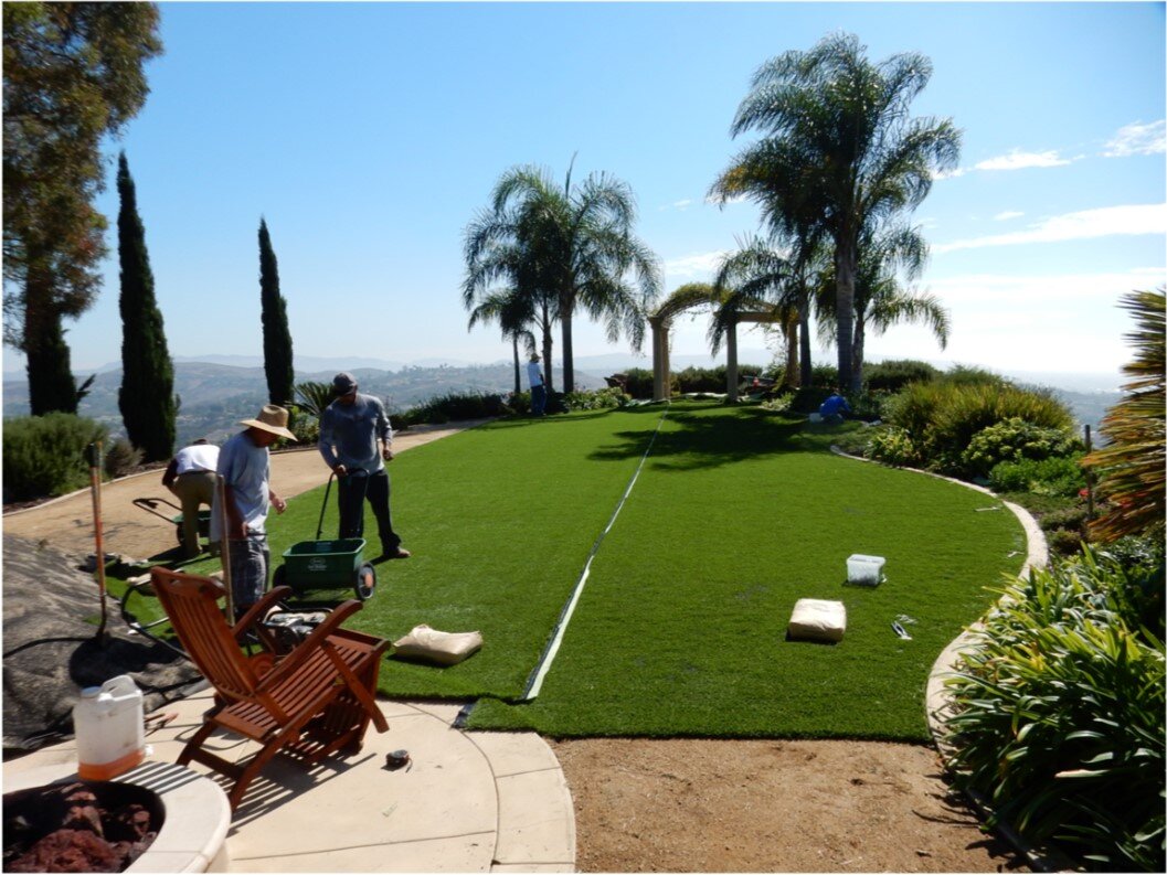 San Clemente Artificial Grass Installation, Green-R Turf Artificial Grass