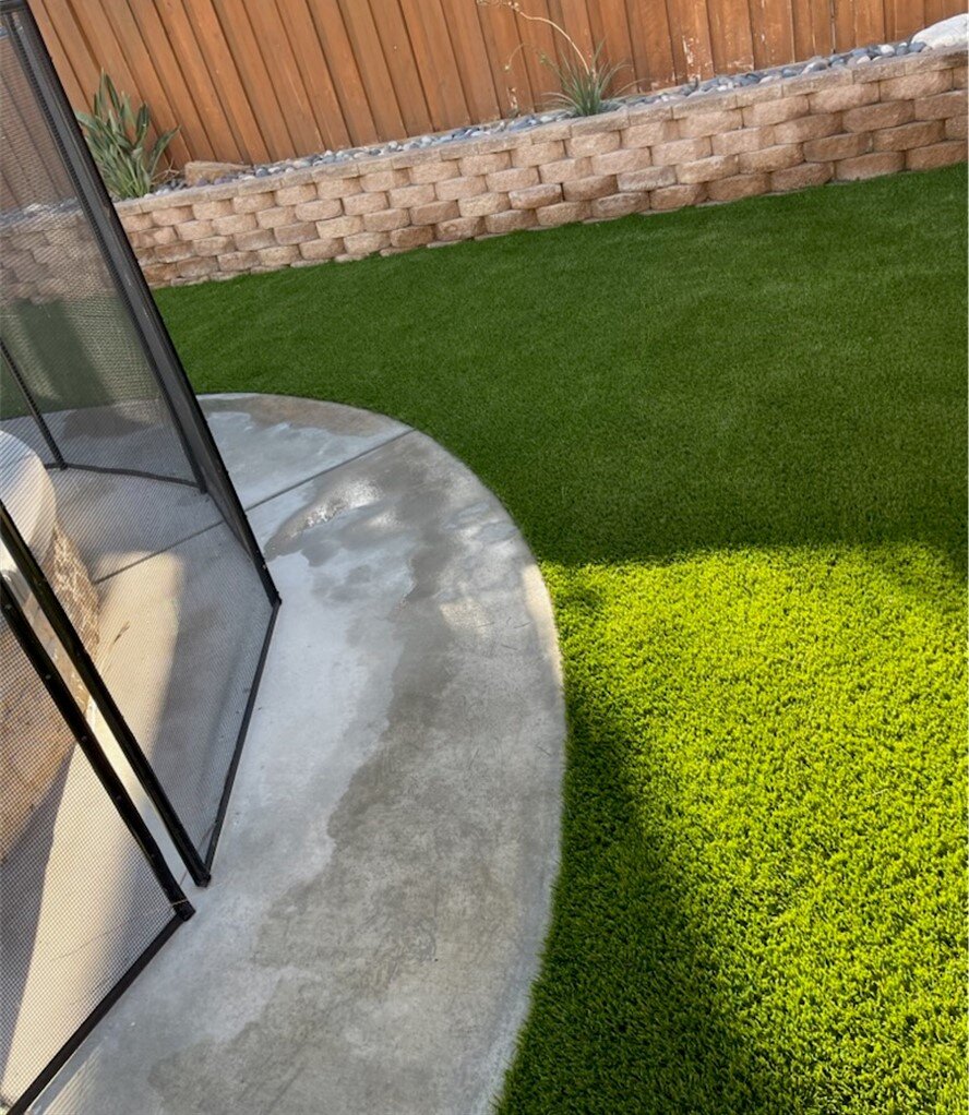 Retaing Walls and Artificial Grass Installation in Corona, Ca