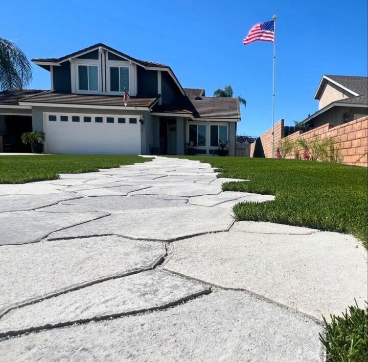 Evergreen Artificial Grass & Cement Pavers – Chino Artificial Grass Products & Accessories, Green-R Turf, Corona, CA
