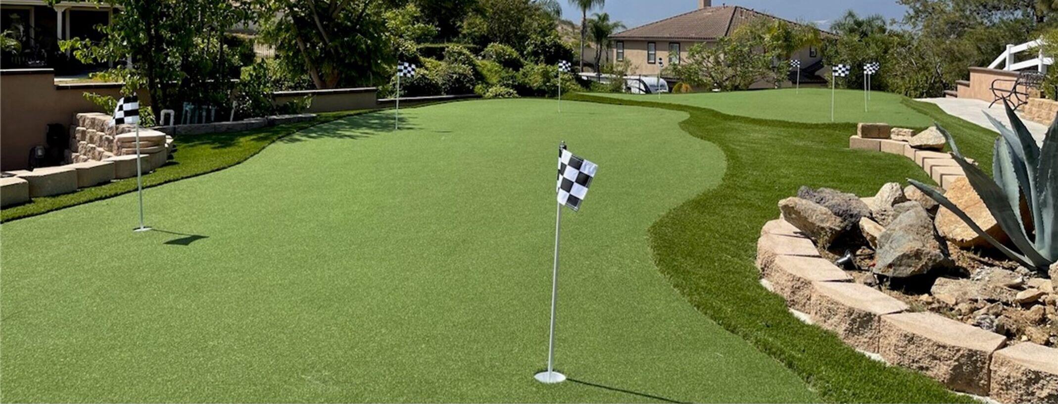 Artificial Grass Putting Greens, Golf Turf, Green-R Turf, Corona, CA