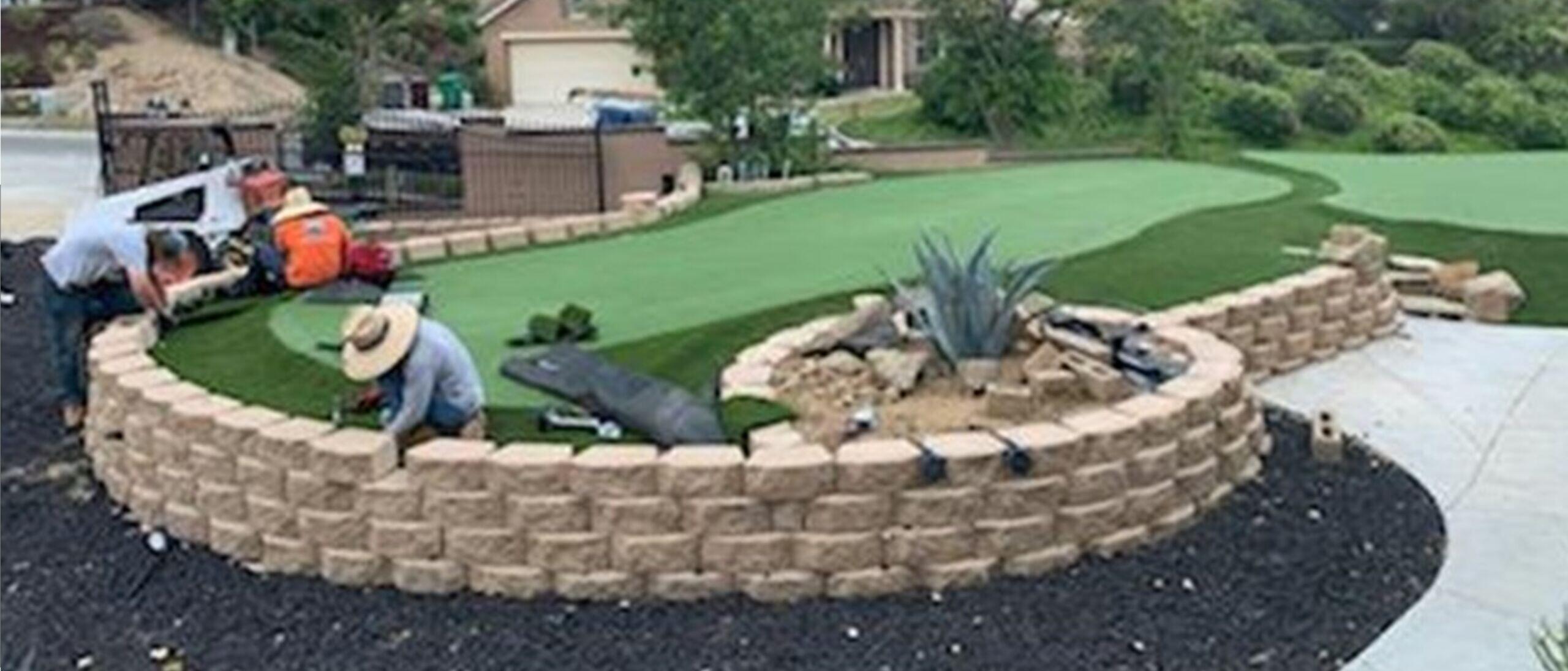 Retaining Walls, Design & Installation, Green-R Turf, Corona, CA