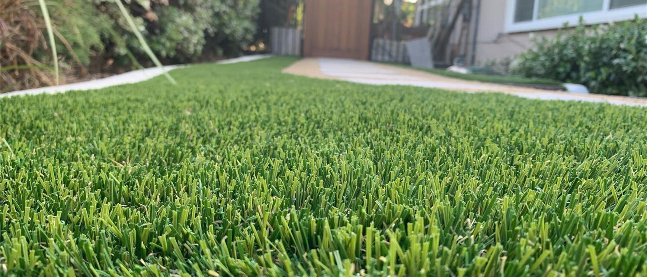 Rhino Fescue Backyard Installation, Fullerton Artificial Grass Maintenance, Green-R Turf,, Riverside, CA