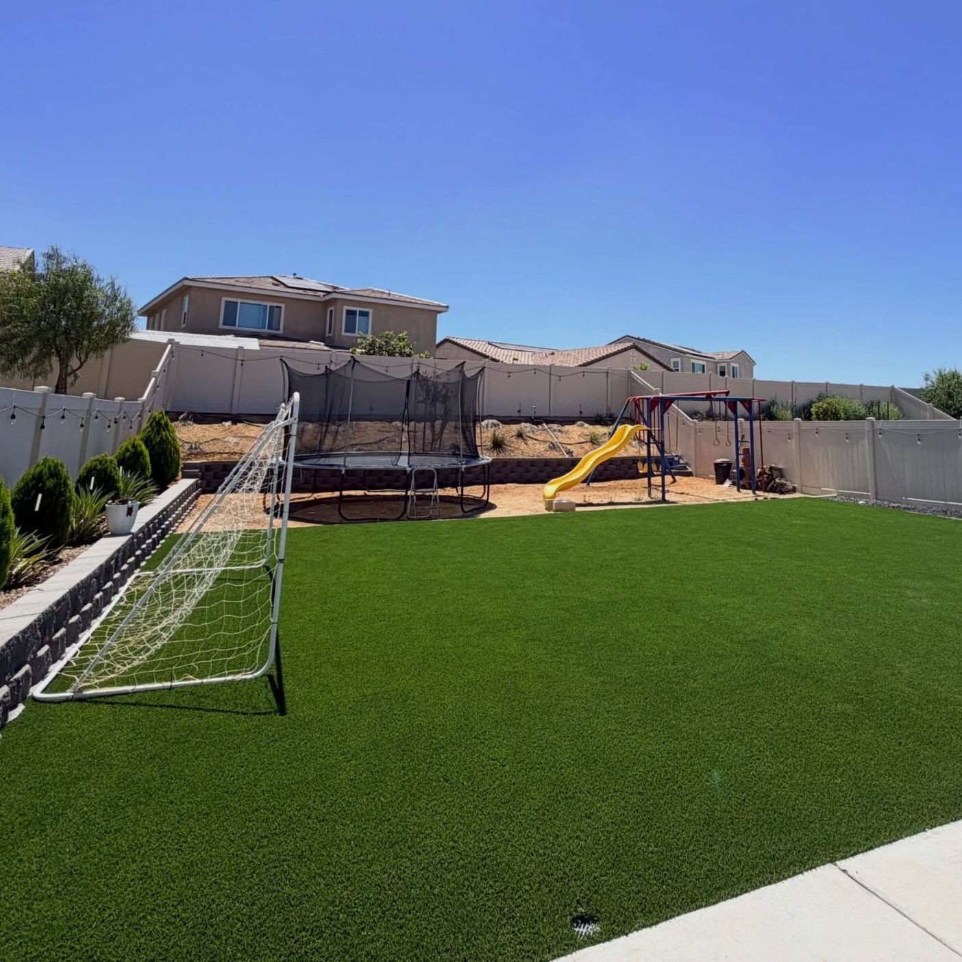 Oakmont Supreme mini soccer field, Beaumont Green-R Turf Artificial Grass & Pavers, Corona, Riverside, CA
