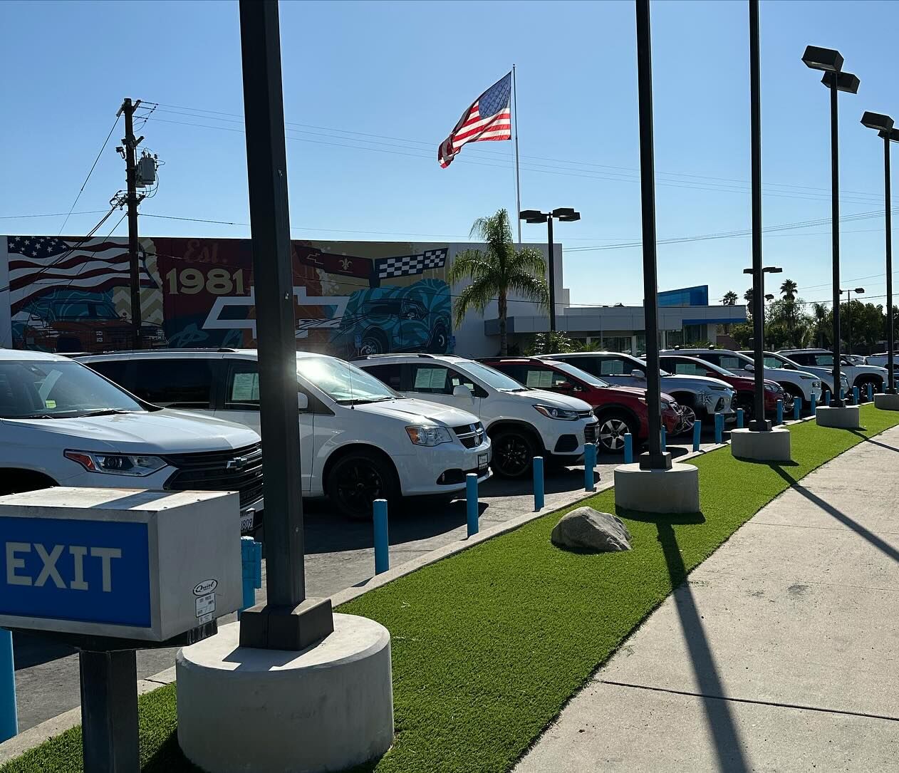 Oak Hills Artificial Grass Installation Tom Bell Chevrolet, Redlands CA